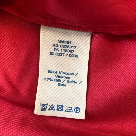 Boden Bella Scoop Neck Pink Silk Blouse Size 16 - Picture 5 of 6